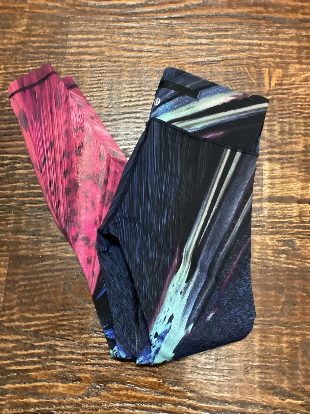 lululemon athletica Multicolor Electrobeam Abstract Print Wunder Leggings 8